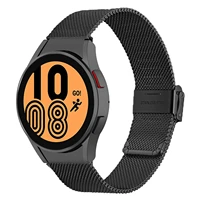 for samsung galaxy watch 4 classic 46mm 42mm strap galaxy watch 4 44mm 40mm curved end seamless metal milanese bracelet