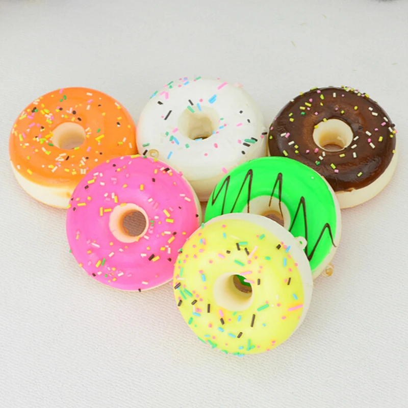 

Cute Kawaii Donut Soft Soft Colorful Phone Charm Chain Cute Strap PU Foam Mini Brand New Shoulder Strap Strap