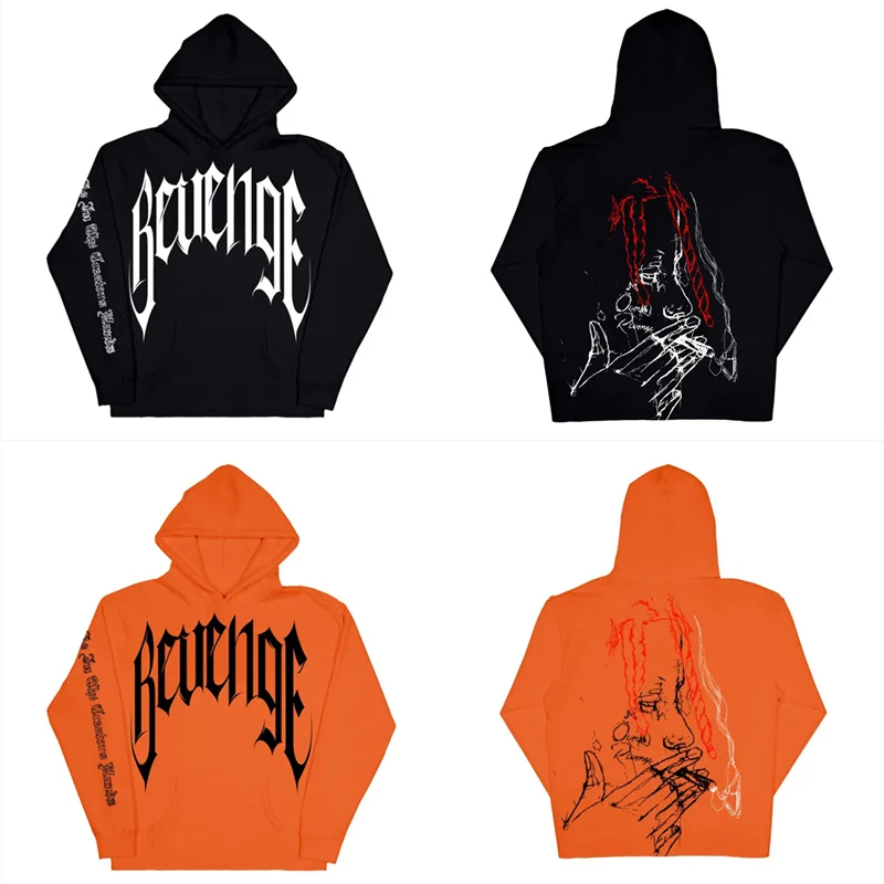 

Heavy Fabric Revenge Hoodie Men Women Hooded XXXtentacion Pullover Revenge Sweatshirts