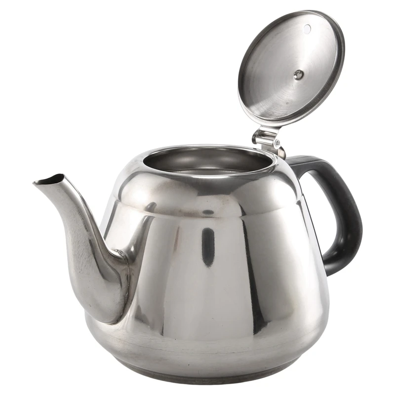 

Чайник из нержавеющей стали с плоским дном, фотоемкость, подходит для индукционной плиты 1200 мл