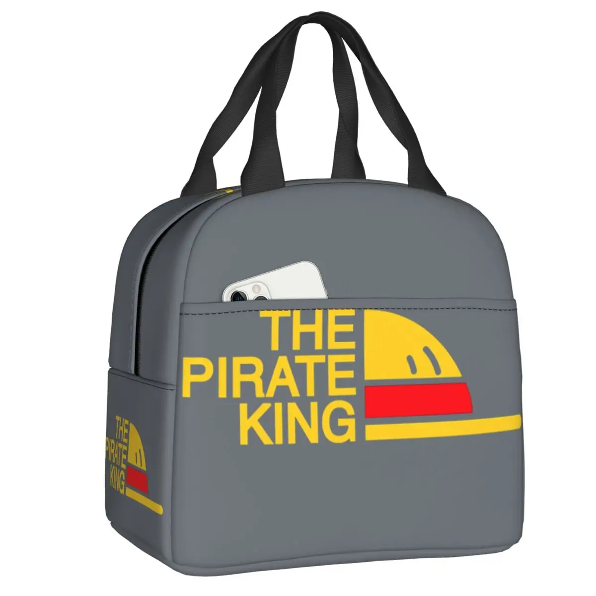 

Luffy The Pirate King Thermal Insulated Lunch Bags Women Anime Manga Resuable Lunch Container Travel Multifunction Food Box