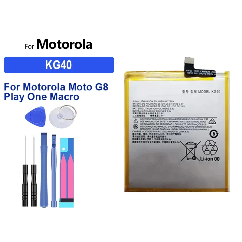 Аккумулятор 4000 мАч KG40 для Motorola Moto G8 Play One Macro Dual SIM XT2015-2 XT2016-1 XT2016-2