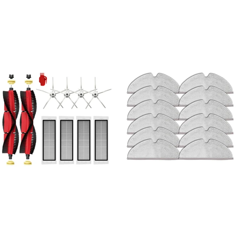 

HEPA Filter Main Brush Mop Cloths Rags,For Xiaomi Roborock S5 Max For Xiaomi Roborock S6 Pure S6 Maxv S5 Robot Vacuum Cleaner
