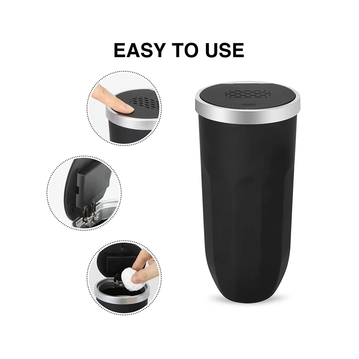 Автомобильный мусорный бак автомобильный с крышкой для ароматерапии мини