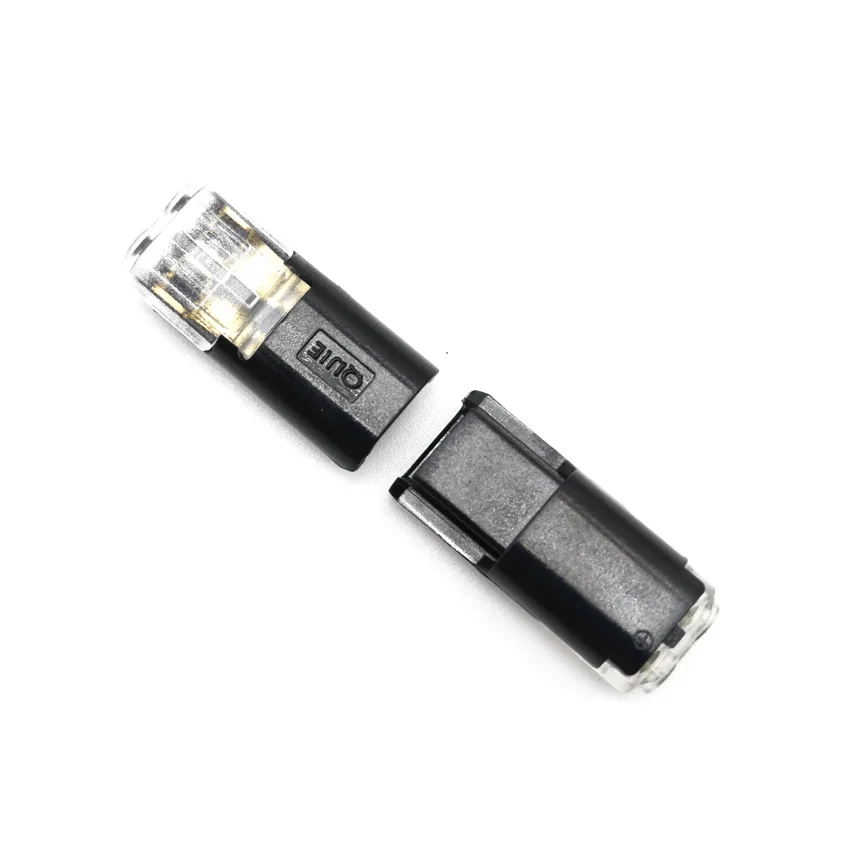 

2p Spring Connector wire with no welding no screws Quick Connector cable clamp Terminal Block 2 Way Easy Fit for led strip