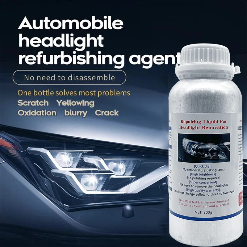 

800ML Car Headlights Restoration Liquid Polymer For Headlight Polishing Repair Evaporator Liquid Fumigation Varnish Car Products