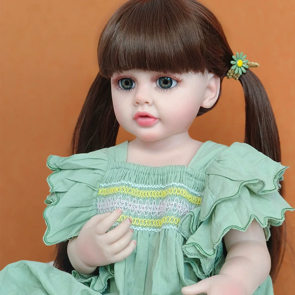 Мягкая силиконовая виниловая Кукла-младенец 55 см
