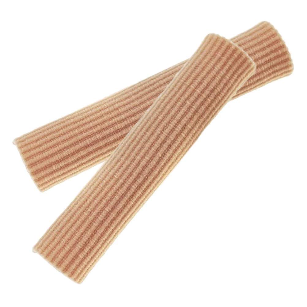 

2 Pcs Elastic Wrap Bandages Gel Finger Toe Cover Lined Tubes Separator Protector Ribbed Sleeve