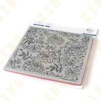 2022 new hot sale enchanted blooms silicone stamps scrapbook diary decoration embossing template diy greeting card handmade