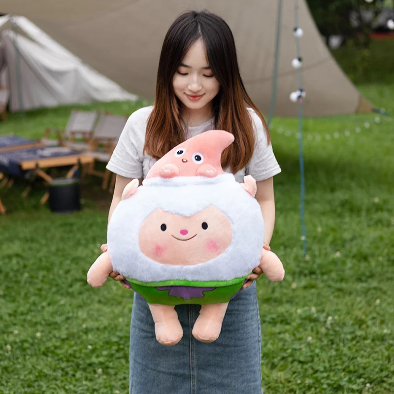 

Creative Patrick Star Plush Transforms Into Happy Sheep Kawaii Room Decor Soft Animal Stuffed Peluches Bay Window Pillow Gifts