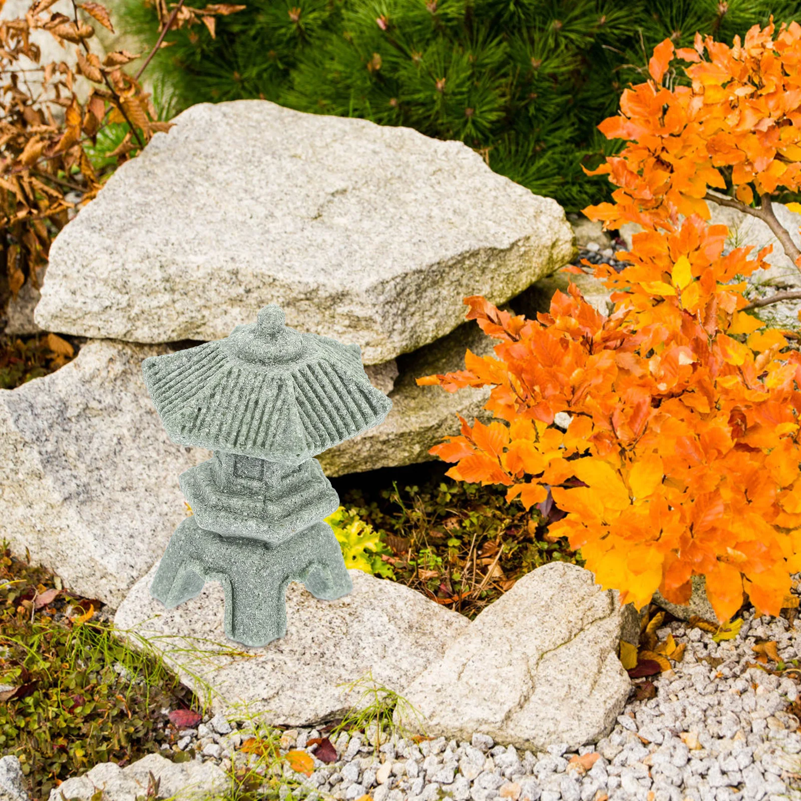 

Mini Pagoda Statue Fish Tank Lantern Bonsai Micro Landscape Decoration