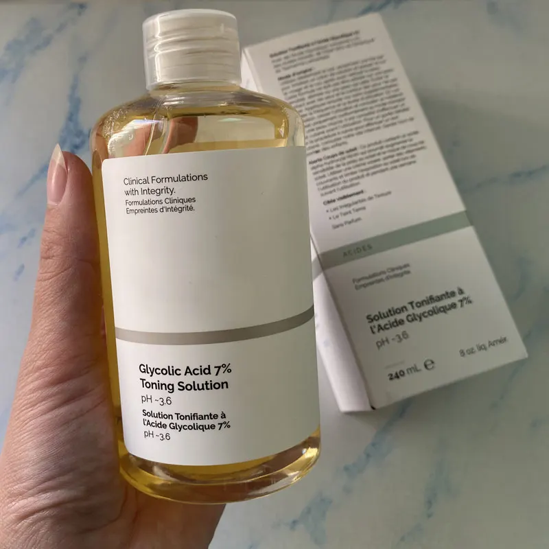 

Facial Skin Care Glycolic Acid 7% Toning Solution PH 3.6 Lackluster Toner 240ML