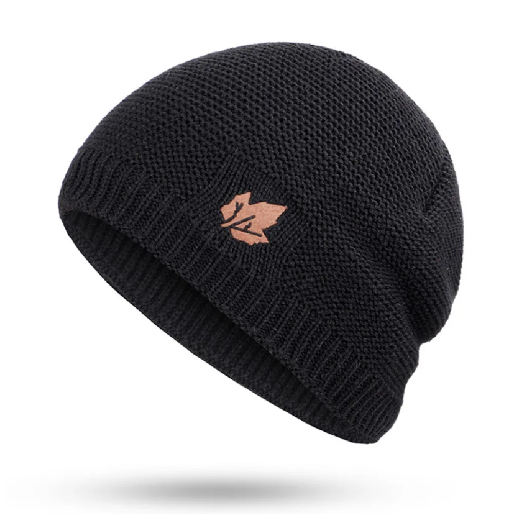 

New Winter Knitted Hats for Men Women Outdoor Warm Thickening Plus Velvet Loose Beanie Hat Designer Skullies Beanies Bonnets