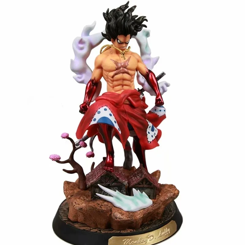 

Anime One Piece Monkey D Luffy GK Snake Man Kimono PVC Action Figure Collectible Model Doll Toy 37cm