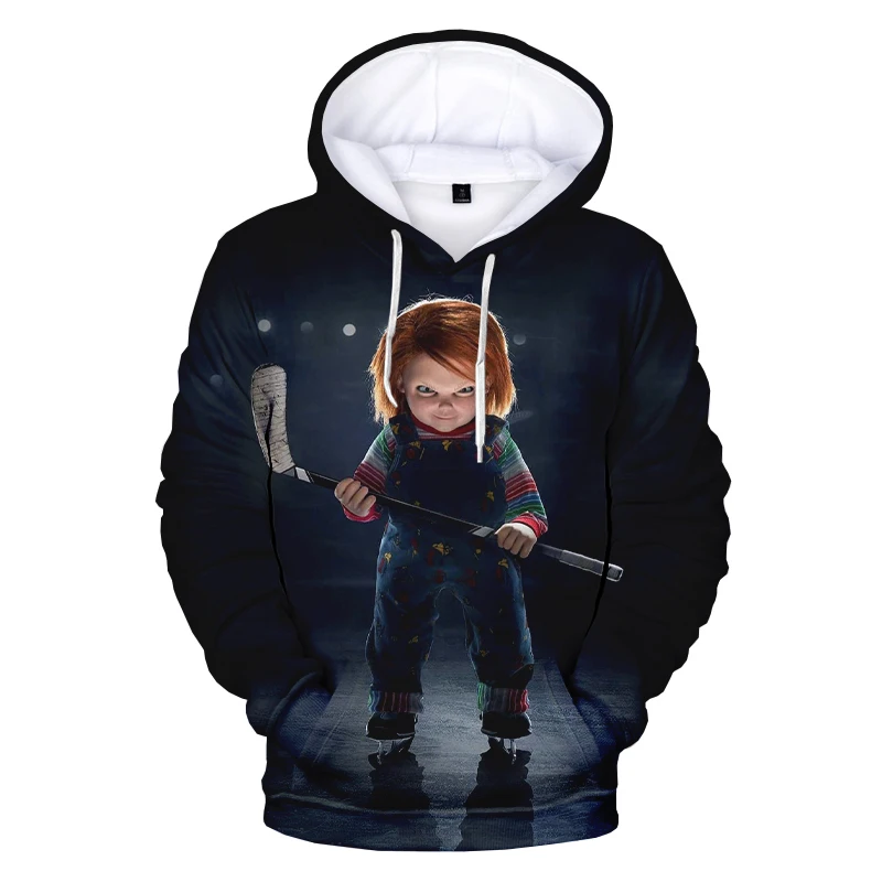 

New Horror Movie Child's Play Chucky 3D Printed Hoodie Sweatshirts Men Women Fashion Casual Pullover Hip Hop Streetwear Hoodies