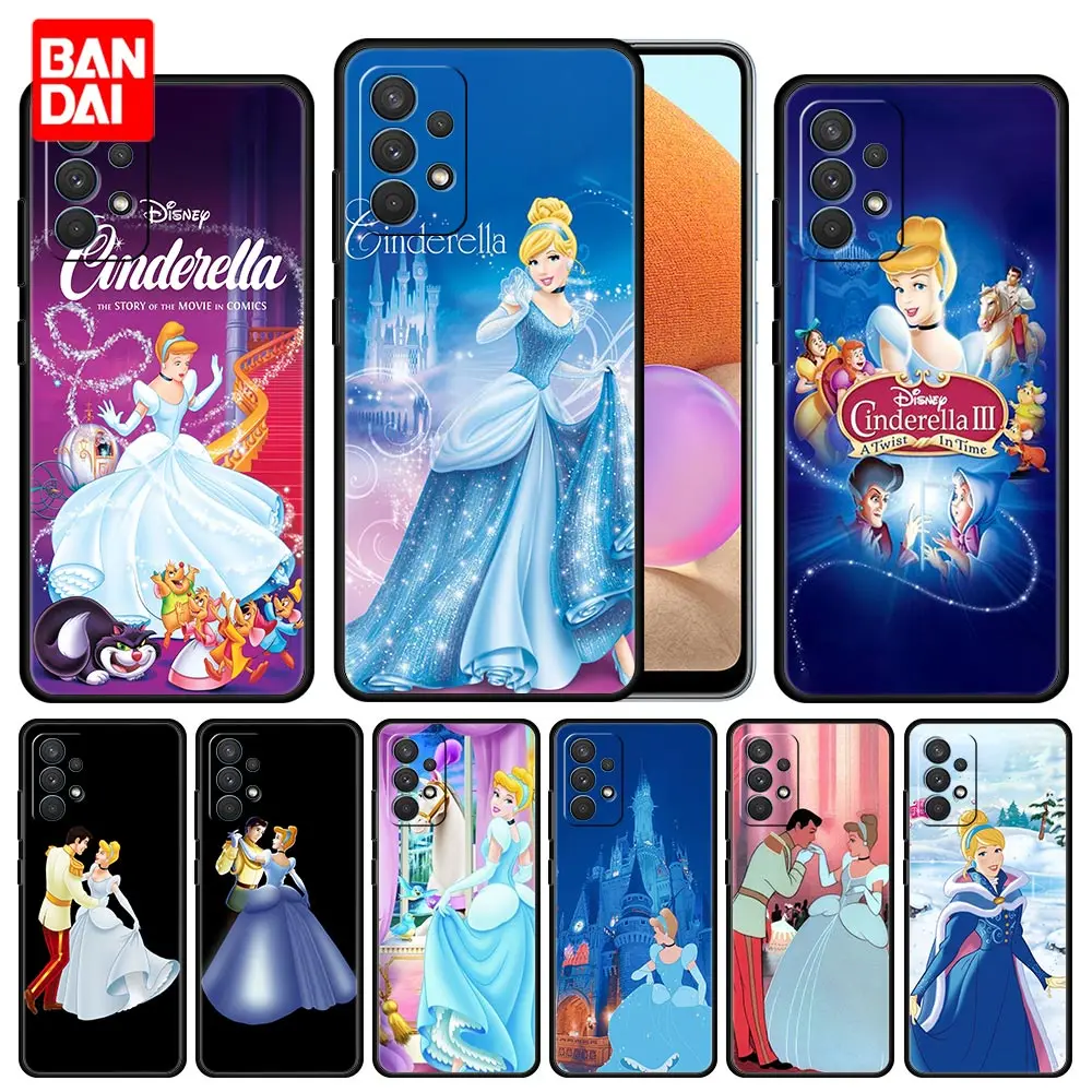 

Disney Cinderella Anime Phone Case for Samsung Galaxy A12 A51 A21s A02 A02s A22 A32 A52 A72 4G 5G Smartphone Cover Silicone Soft