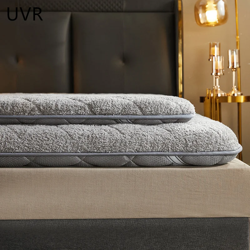 UVR Collapsible Thicken Lambswool Antibacterial Mattress Tatami Pad Bed Single Double Full Size Floor Mat Mattresses For |