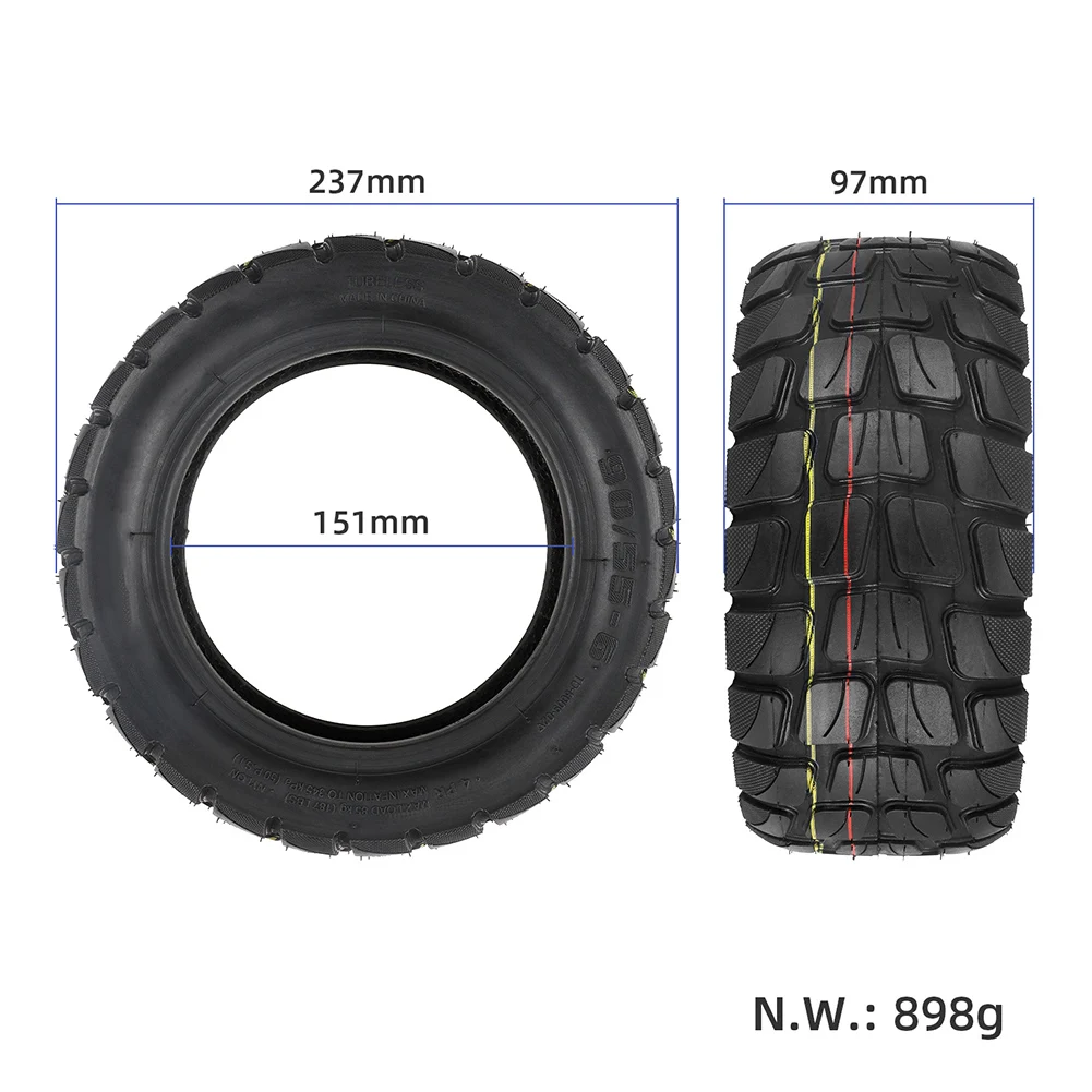 

For Electric Scooter Tubeless Tyres 10X3.0 Electric Scooter E-scooter Tubeless Tire 80/65-6 Black High Quality