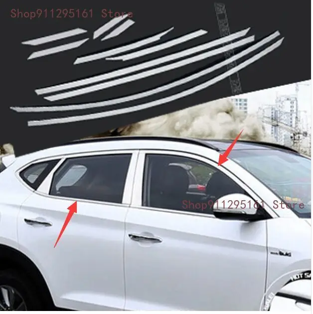

Подходит для HYUNDAI TUCSON 2016 2017, верхний порог окна, хромированная отделка, подкладка, молдинг, столешница, крышка, украшение, объемный