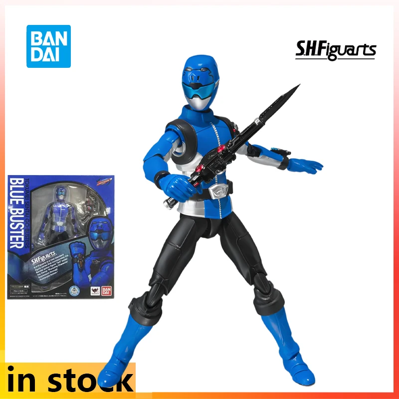 Фото Bandai оригинальная готовая подвижная кукла S.H.Figuarts серии Go Busters аниме Hinasaki Banana фигурка модель игрушки подарки для мальчика №2
