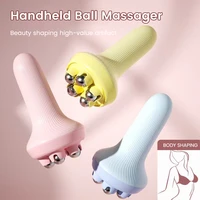 muscle massager handheld deep tissue massager ball type meridian brush for woman man relief shoulder pain belly waist slimming