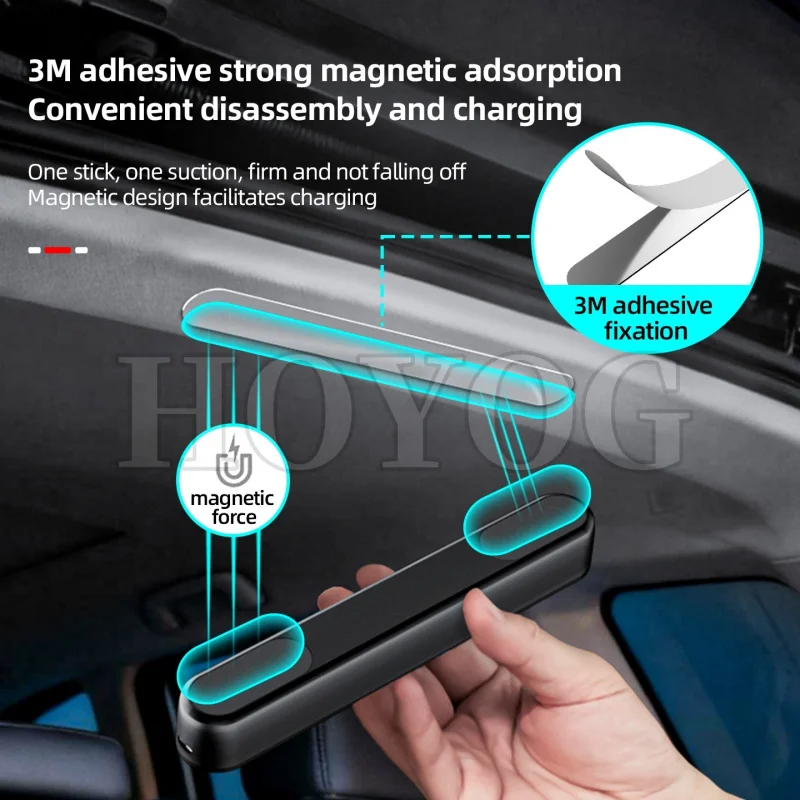 Фото Светодиодный светильник для багажника Neta V 2020-2026 с датчиком движения, USB-перезаряжаемый, магнитный, для компактных внедорожников, внутреннее освещение багажного отделения №3