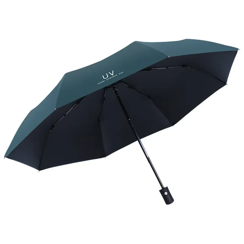 

NEW Fully Automatic UV Umbrella Sunscreen Anti-UV Sun Umbrella Three-fold Resistant Parasol Rain Umbrella Folding Umbrella Sunsh