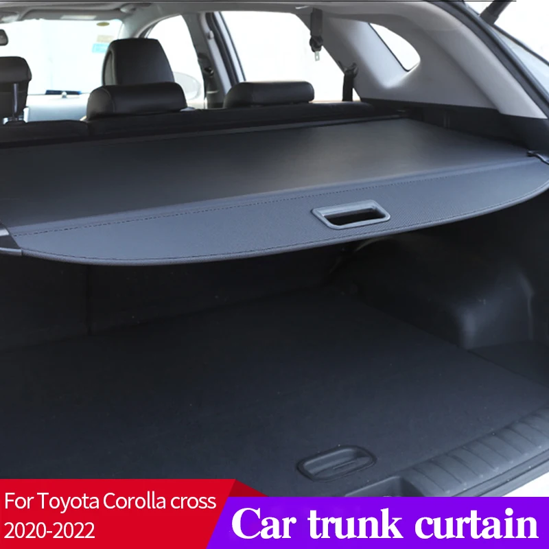 Trunk Cargo Cover For Toyota Corolla Cross 2020-2022 Security Shield Rear Luggage Carrier Curtain Retractable Privacy Accessorie