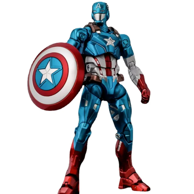 

Marvel Avengers Superhero Captain America Mecha Animation Peripheral Personality Ornament Festival Birthday Gift Toy Wholesale