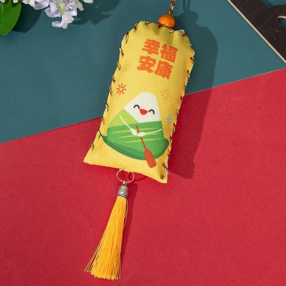 Подвесной саше для фестиваля лодки-дракона с кисточкой подвеска Zongzi материал