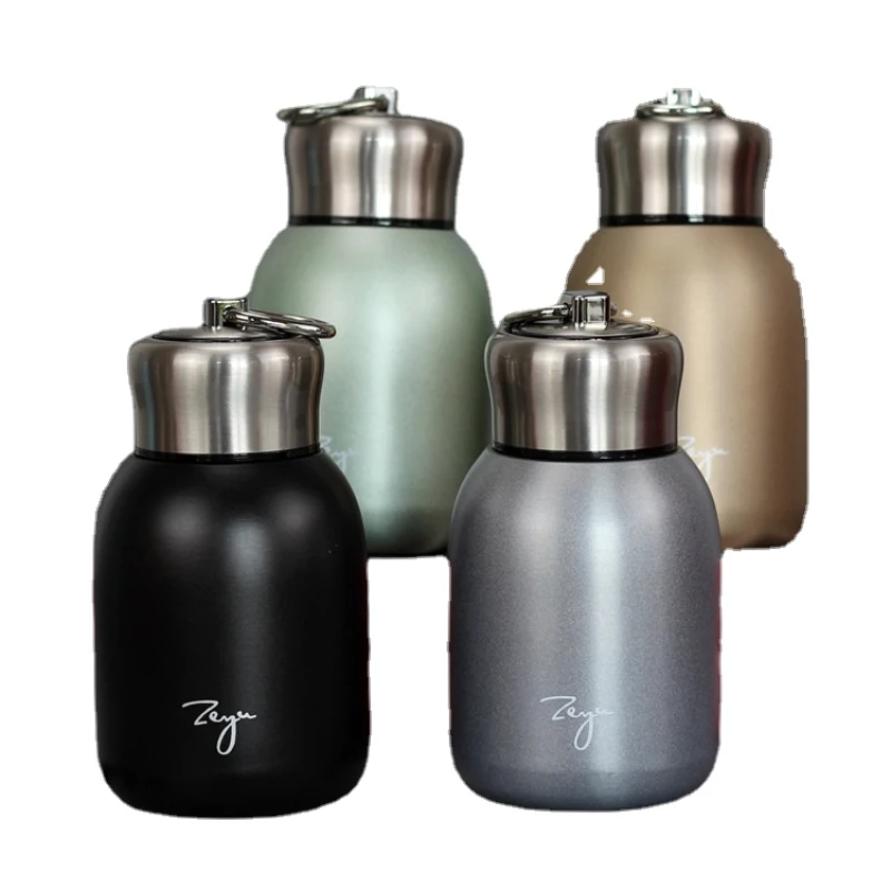 

300ML Mini Cute Coffee Mug Thermos Stainless Steel Travel Beverage Water Bottle Insulation Mug Mug Pot Belly Insulation Mug