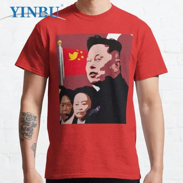

Elon, Leader Of Twitter, Musk Dictator, Funny Viral Meme t shirts High quality YINBU Graphic Tee Men's short t-shirt