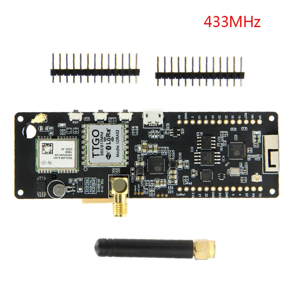 

T-Beam V1.0 ESP32 WiFi Wireless Bluetooth Module NEO-6M SMA LORA 32 Battery Holder, 430MHz
