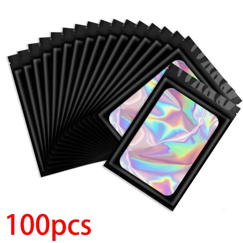 

Голографические пакеты с замком 50/100 шт