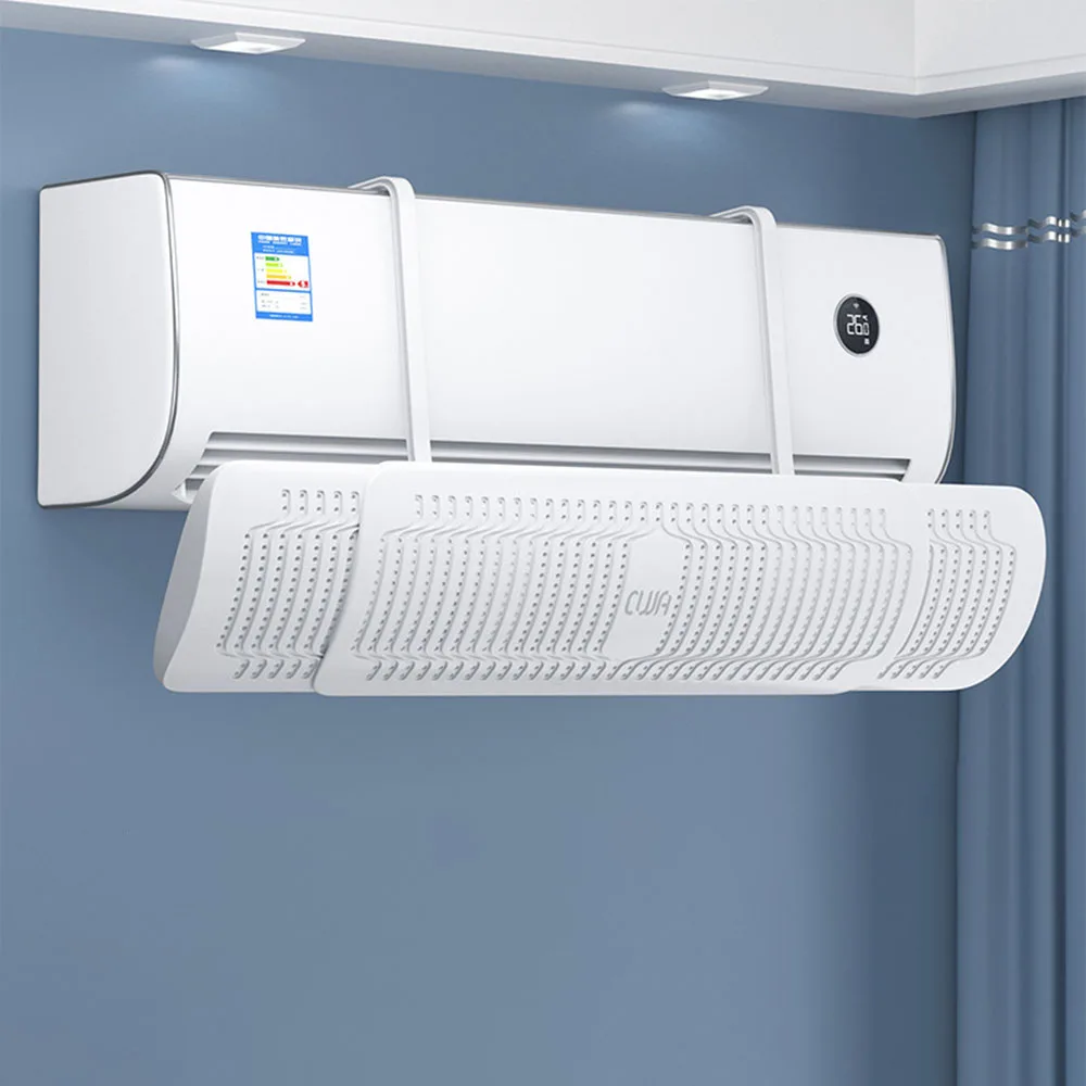 

ABS Material Anti Direct Blowing Wall Mounted Airs Conditioner Windshield Adjustable Durable Airs Conditioner Board For Bedroom
