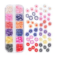 tiny cute flower polymer clay slices all for slime fillings diy accessories colorful flower flakes uv epoxy resin mold fillings
