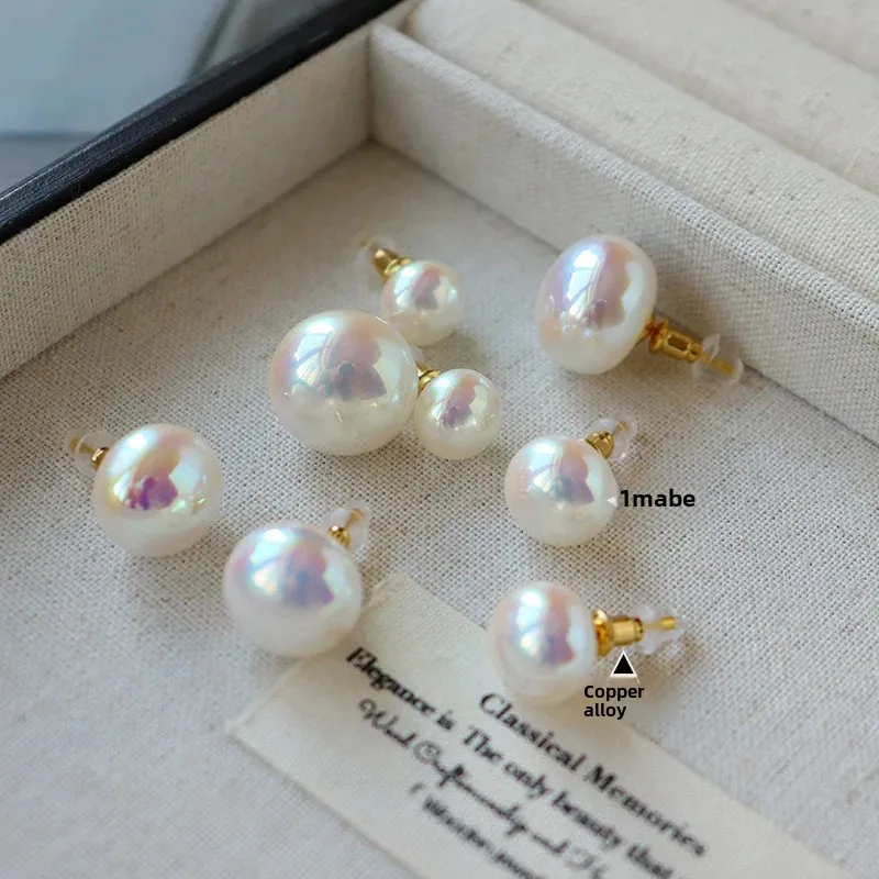 Французские винтажные роскошные красочные розовые легкие серьги женские