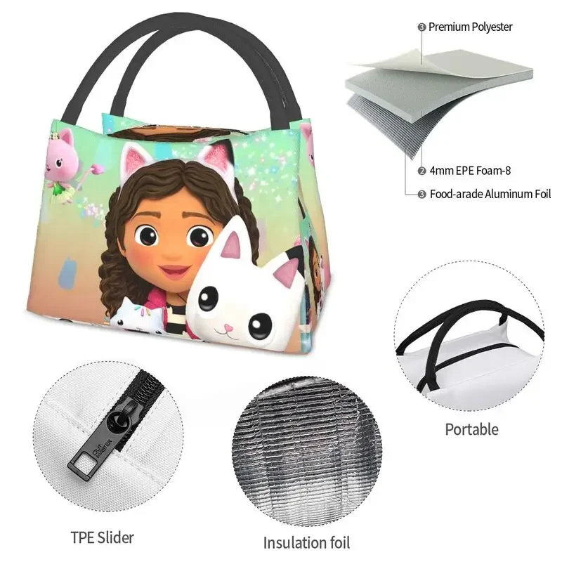 Изолированный Ланч-бокс для кукольного домика Gabbys женщин герметичный