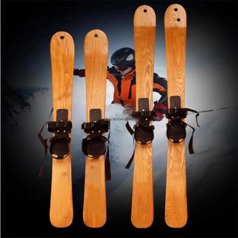 110cm/125cm Outdoor Sport Solid Wood Snowboard Professional Skiing Board Deck Snowboard Sled Adult Children Ski board MS-002