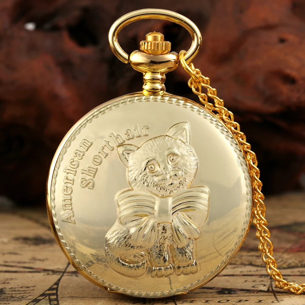 Популярное милое американское короткое ожерелье карманные часы цепочка Кулон