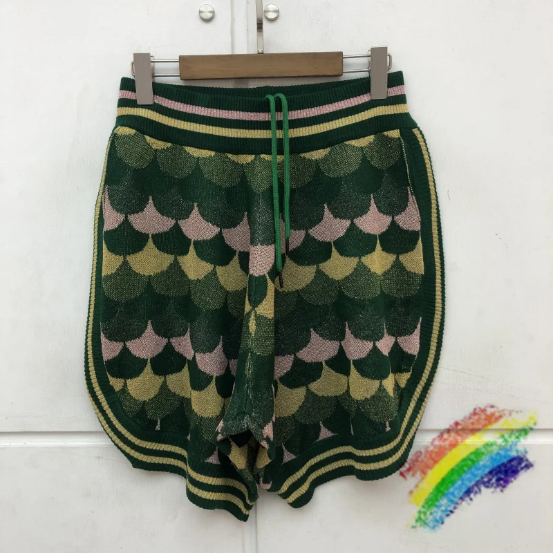 

2021ss Vintage Shorts Men Women High Quality Knitted Pants Shorts Mesh Breeches