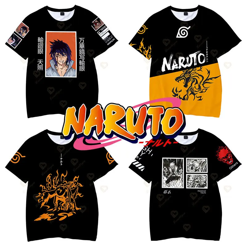 

3D T-shirt Naruto 2022 Anime Kids Tops Girls Boys Clothes Harajuku Tees Children T Shirt O Neck Short Sleeve Tees Top Clothes