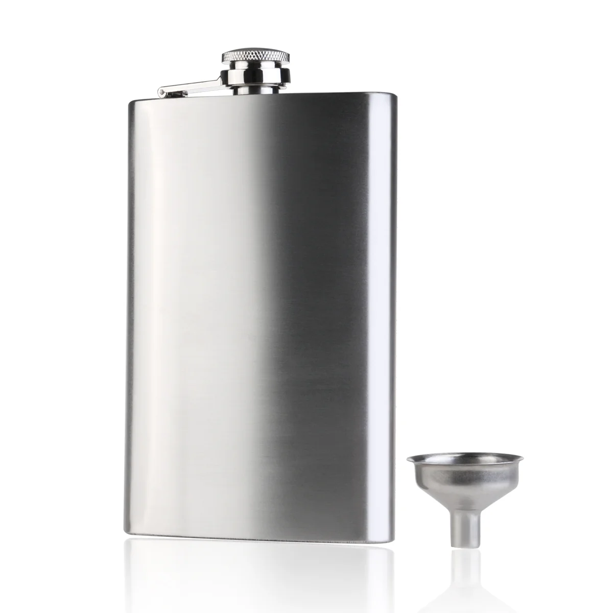 

NUOLUX Portable 10oz Stainless Steel Vodka Whisky Hip Flask with Mini Funnel