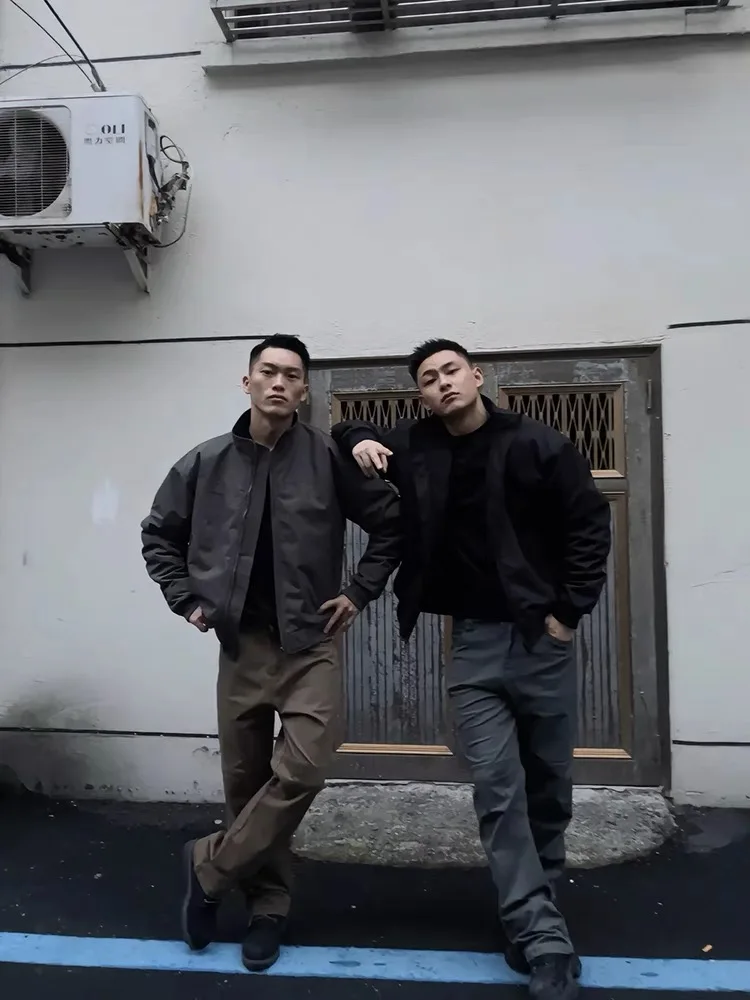 Gtal American Three-Proof Jacket Men's Autumn and Winter Fashion Brand High Sense Pu Shuai Cleanfit Quilted Baseball Uniform