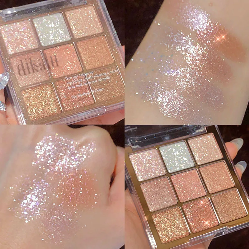 

9 Colors Sakura Christmas Palette Shimmer Shine Eyeshadow Palette Matte Glitter Eye shadow Palette Shiny Makeup Eye Pigments