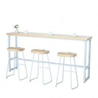 modern 220cm length wood material and bar furniture high bar table