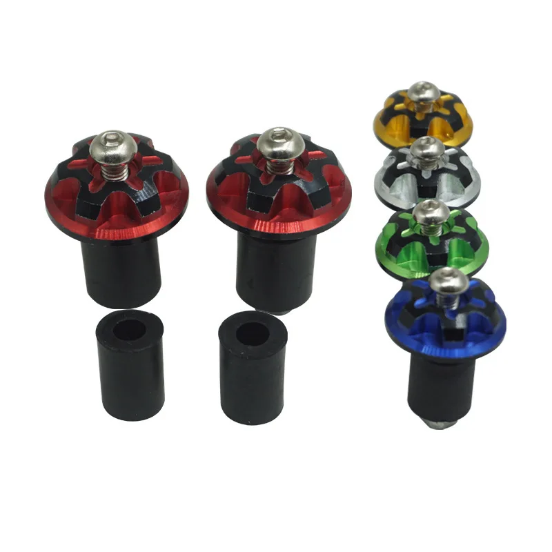 

For Modified motorcycle electric handlebar decorative plug guard ball CNC anode two-color