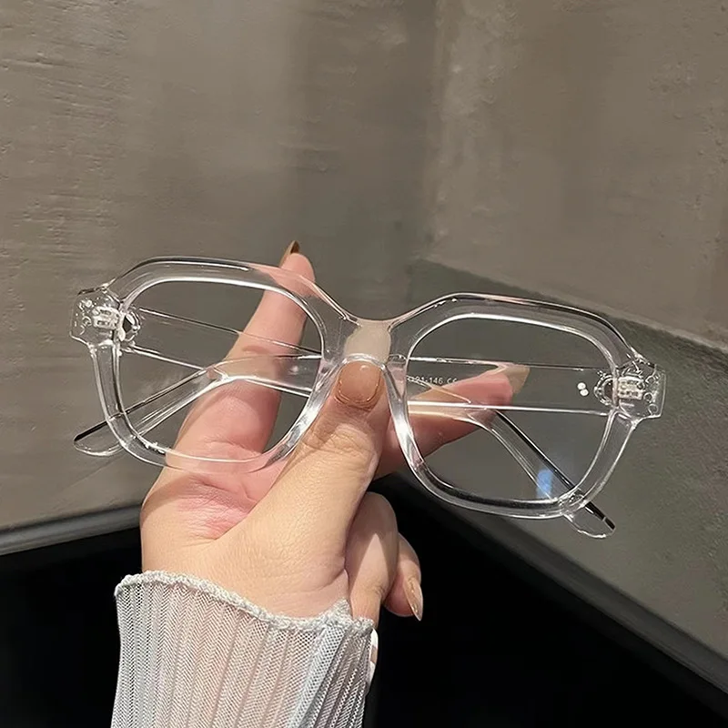 Классическая Прозрачная Многосторонняя Оправа Для Очков Унисекс Ретро