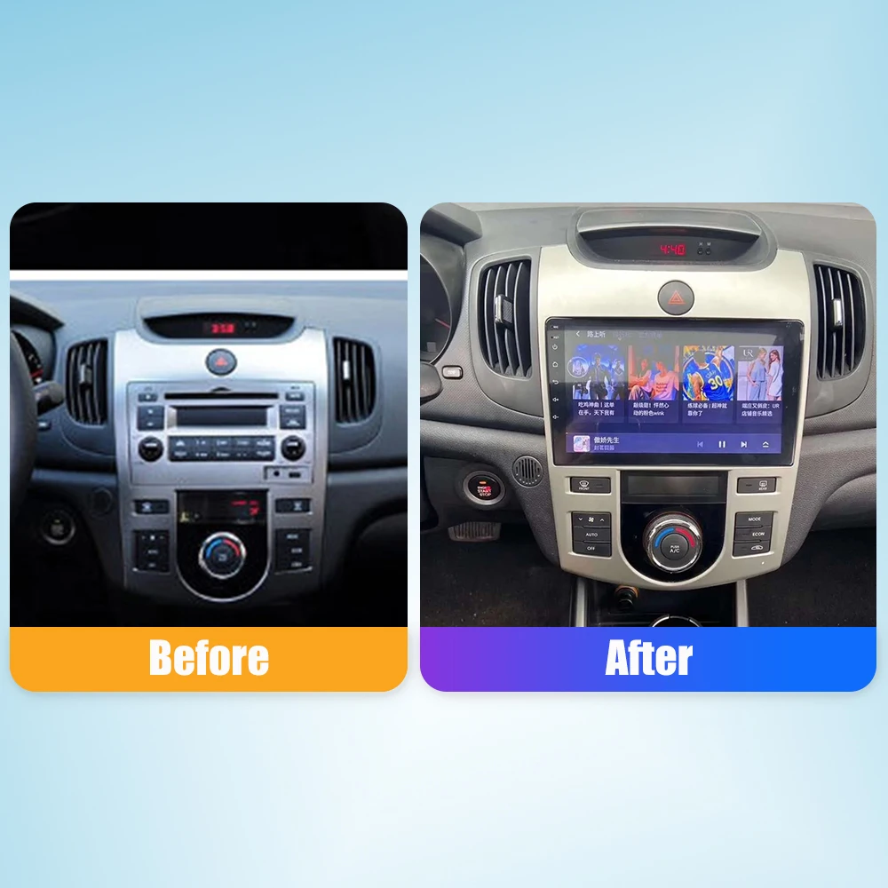 10.33 Inch Car Radio For KIA Forte 2008-17 MT/AT 2Din Android Octa Core Stereo DVD GPS Navigation Player QLED Screen Carplay
