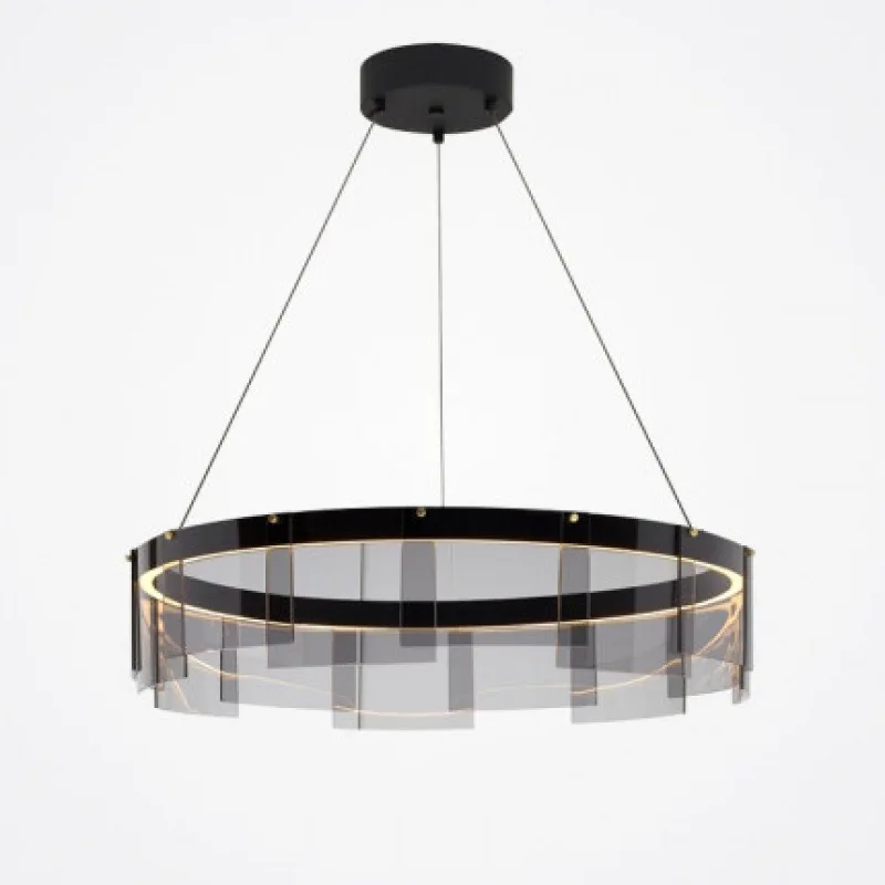 

Modern LED Glass Sheets Ceiling Chandeliers Are Simple And Personalized Living Dining Room Pendent Light Home Decor Hanging Lamp